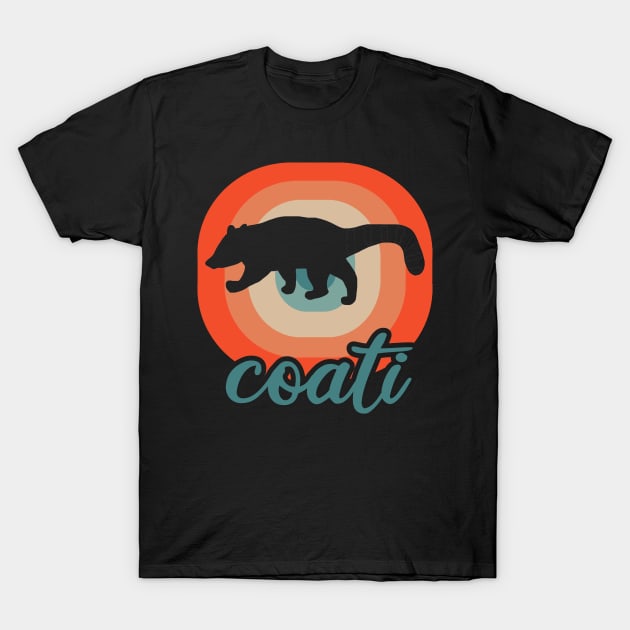 American coati animal motif illustration fan T-Shirt by FindYourFavouriteDesign